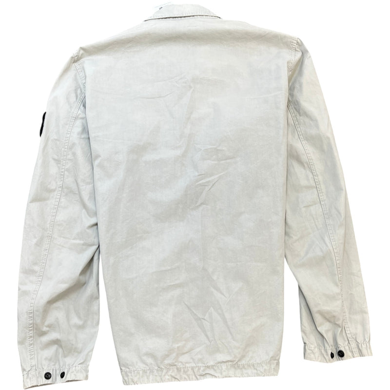 Men's Applique Logo OverShirt Grey Size L