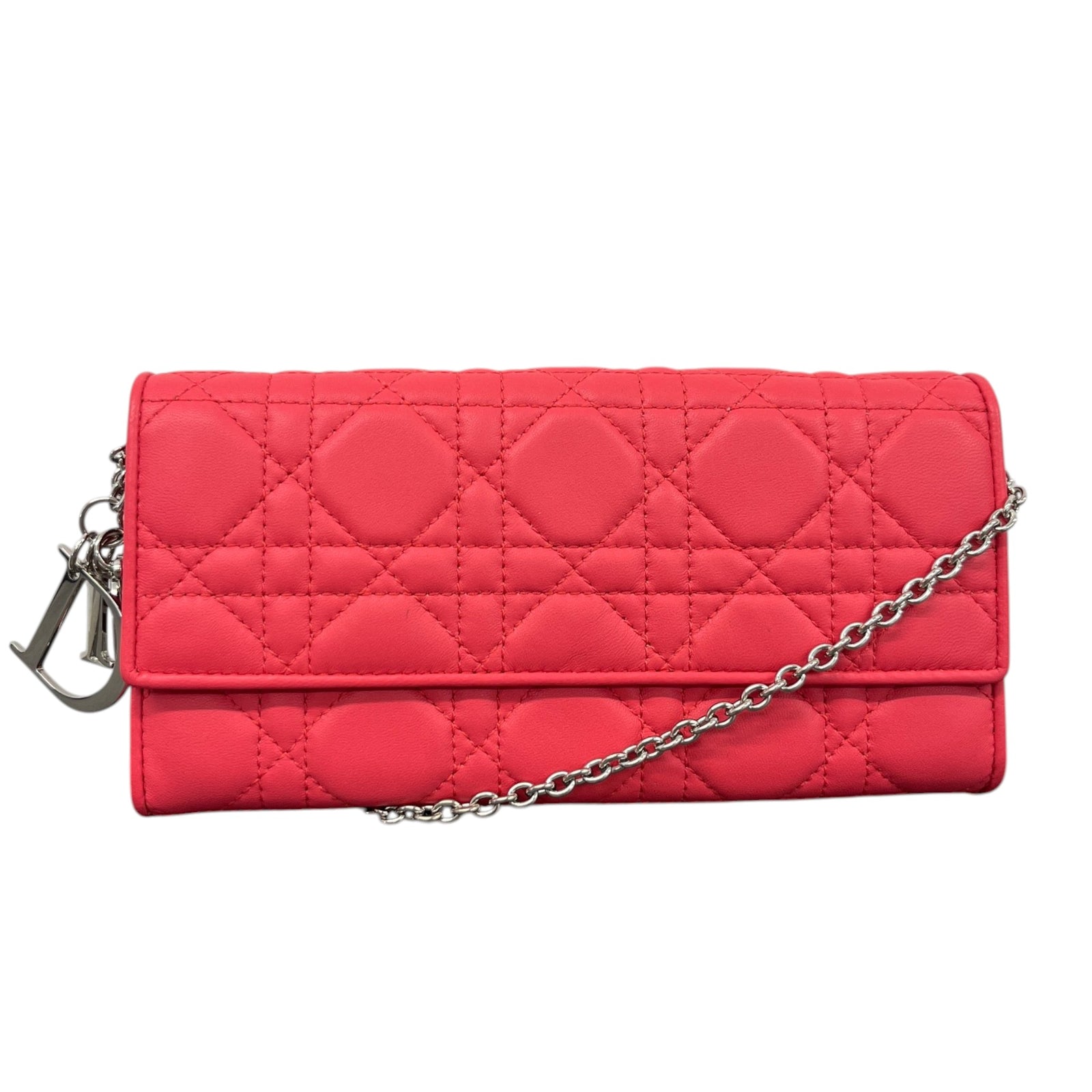Women's Lady Dior Wallet On Chain Bag Pink - Photo 1