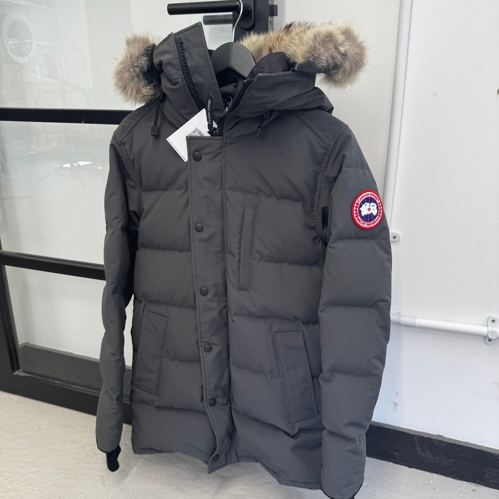 Men's Carson Parka Graphite Down Jacket Grey Size XS - Photo 8