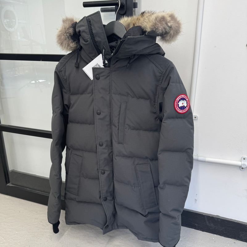Men's Carson Parka Graphite Down Jacket Grey Size XS