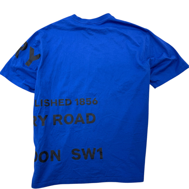 Men's Horseferry Logo Print T-Shirt Blue Size L