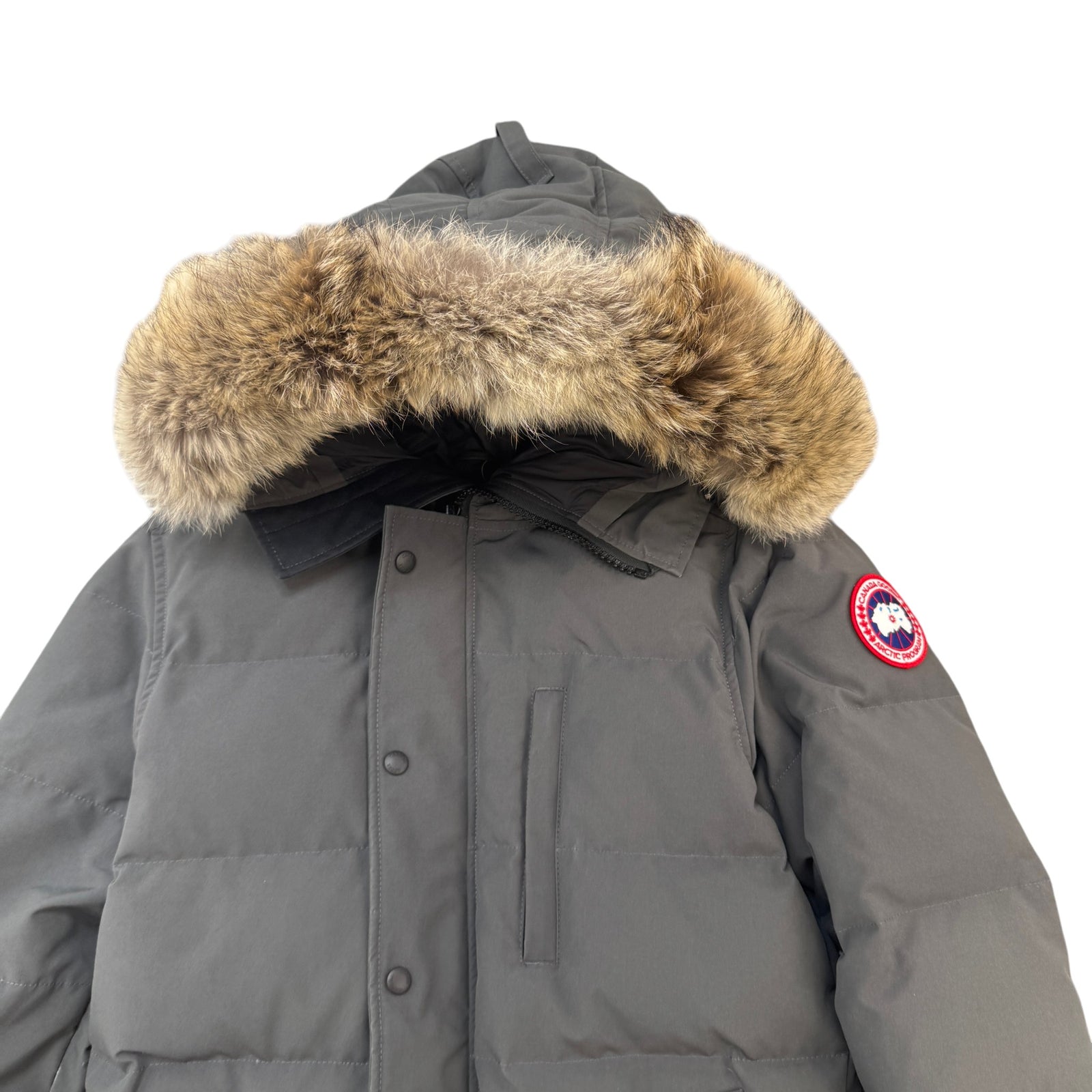 Men's Carson Parka Graphite Down Jacket Grey Size XS - Photo 3