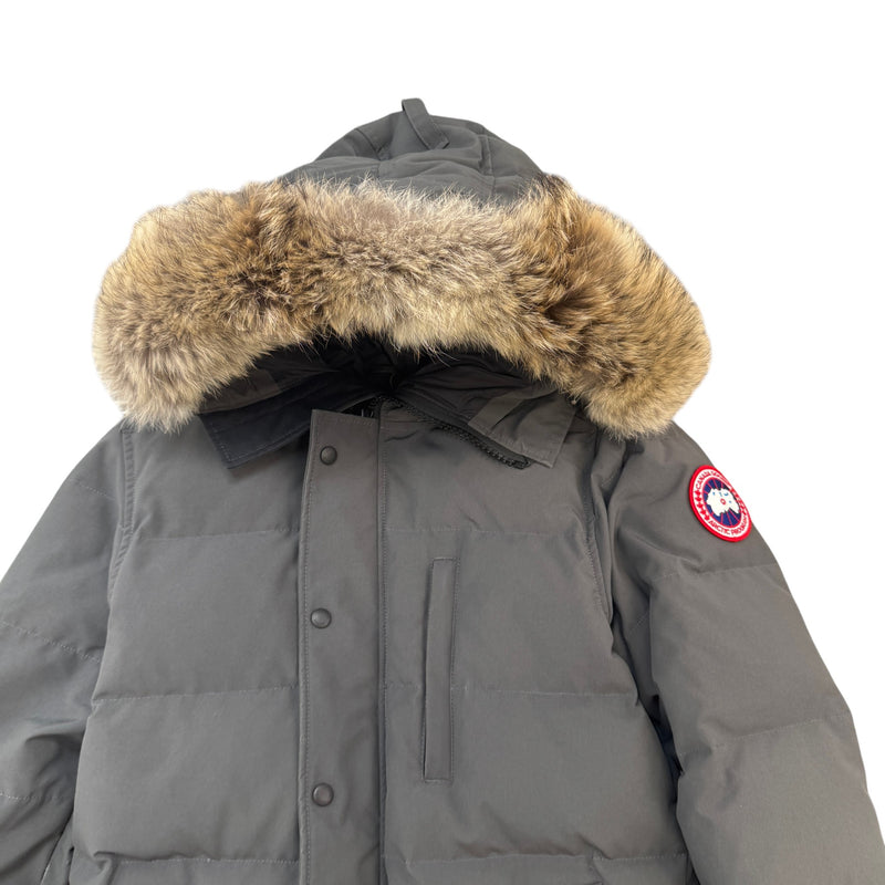 Men's Carson Parka Graphite Down Jacket Grey Size XS
