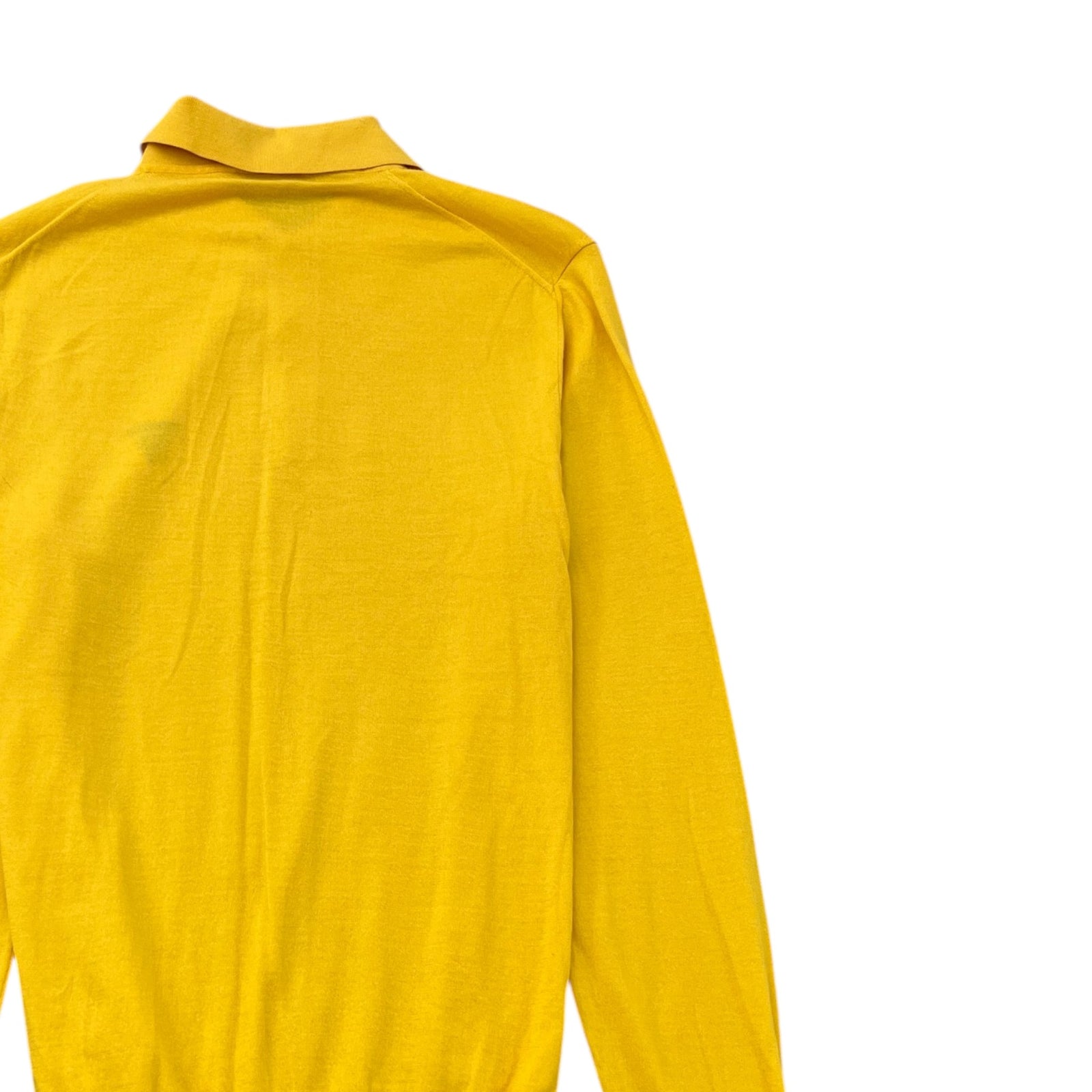 Men's Embroidered Logo Polo Shirt Yellow Size S - Photo 4
