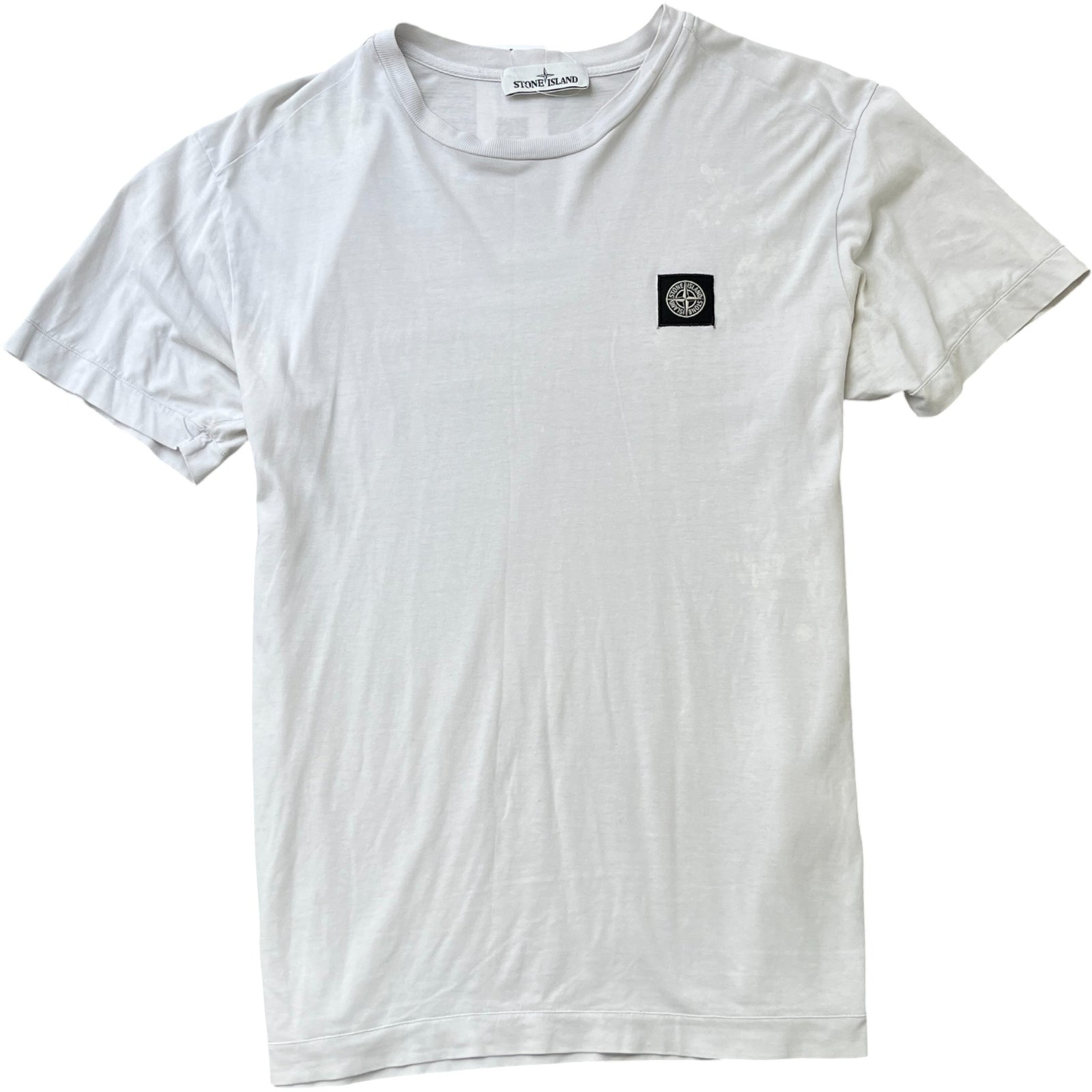 Men's Compass Logo Patch T-Shirt White Size M - Photo 1