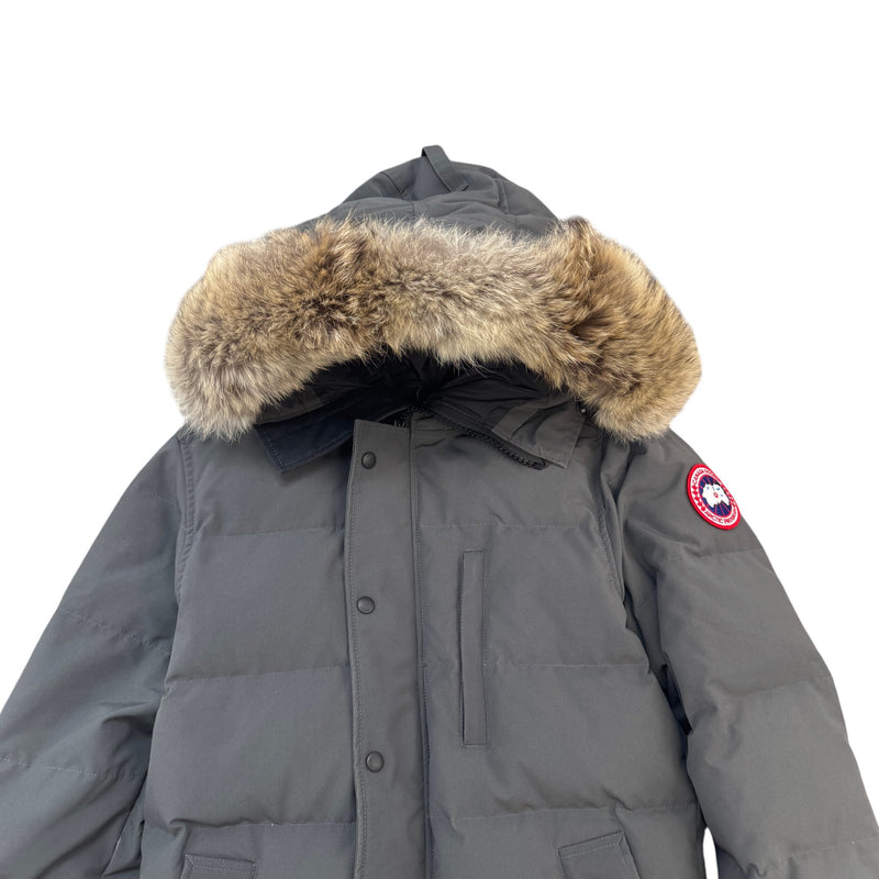 Men's Carson Parka Graphite Down Jacket Grey Size XS