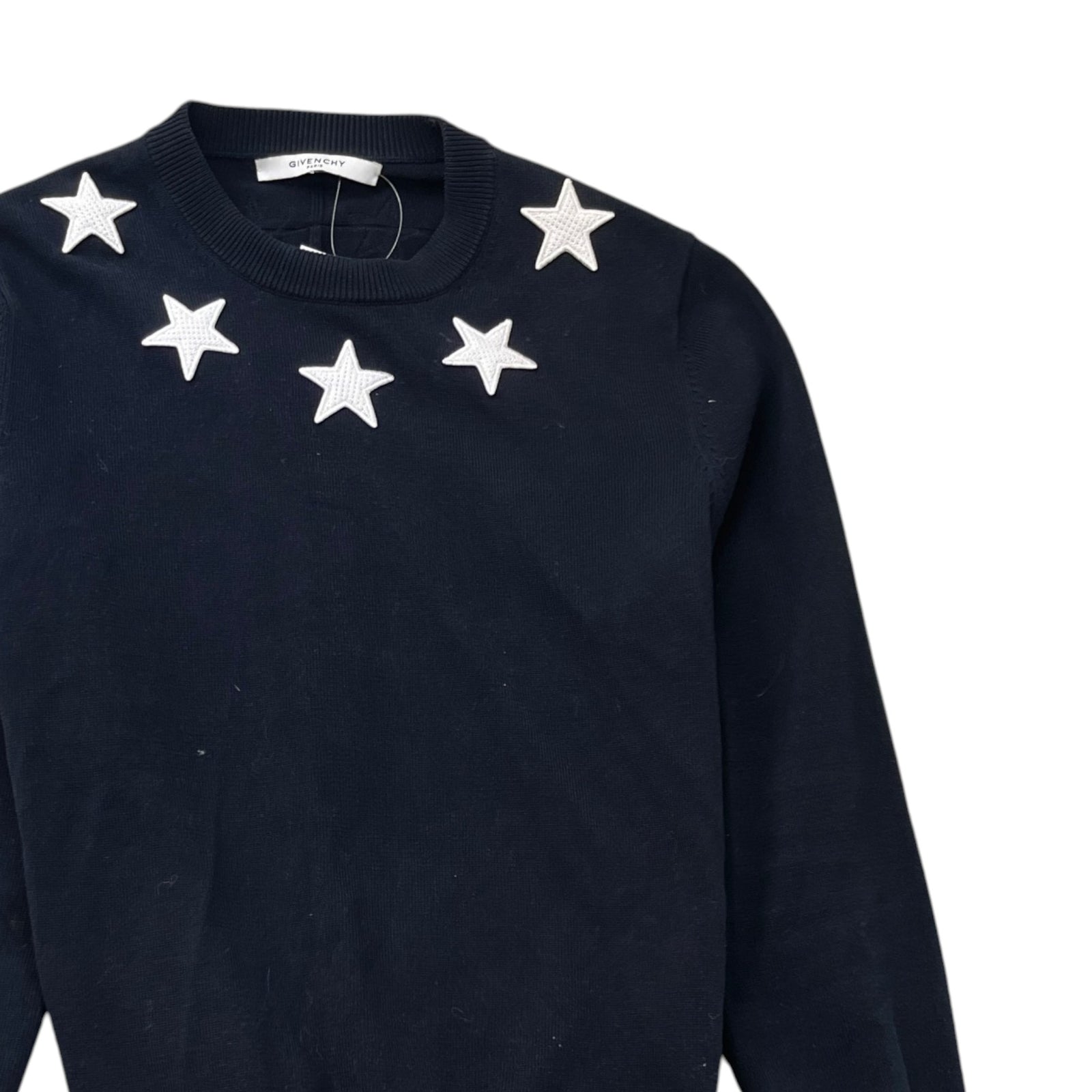Men's Star Patch Jumper Black Size M - Photo 3