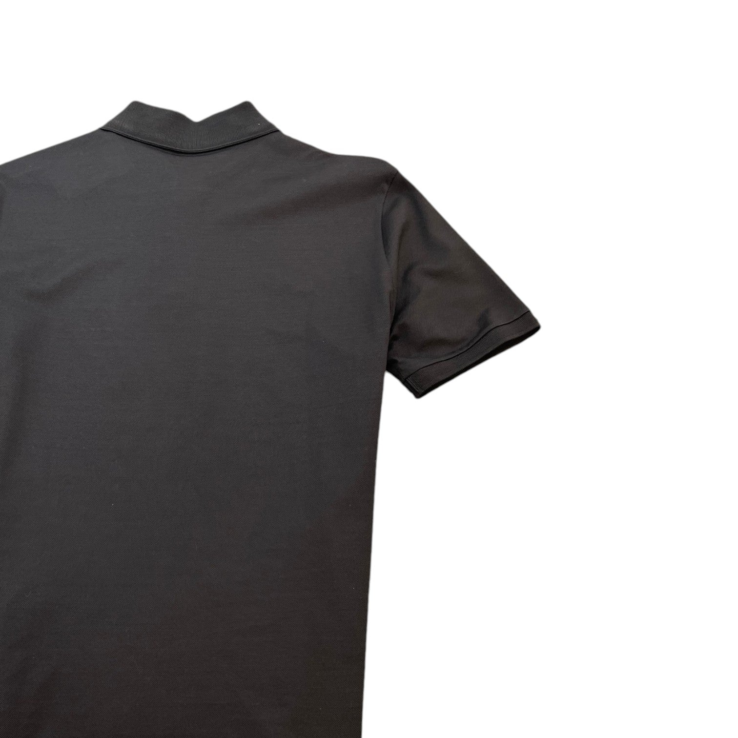 Men's Embroidered Logo Polo Shirt Black Size M - Photo 4