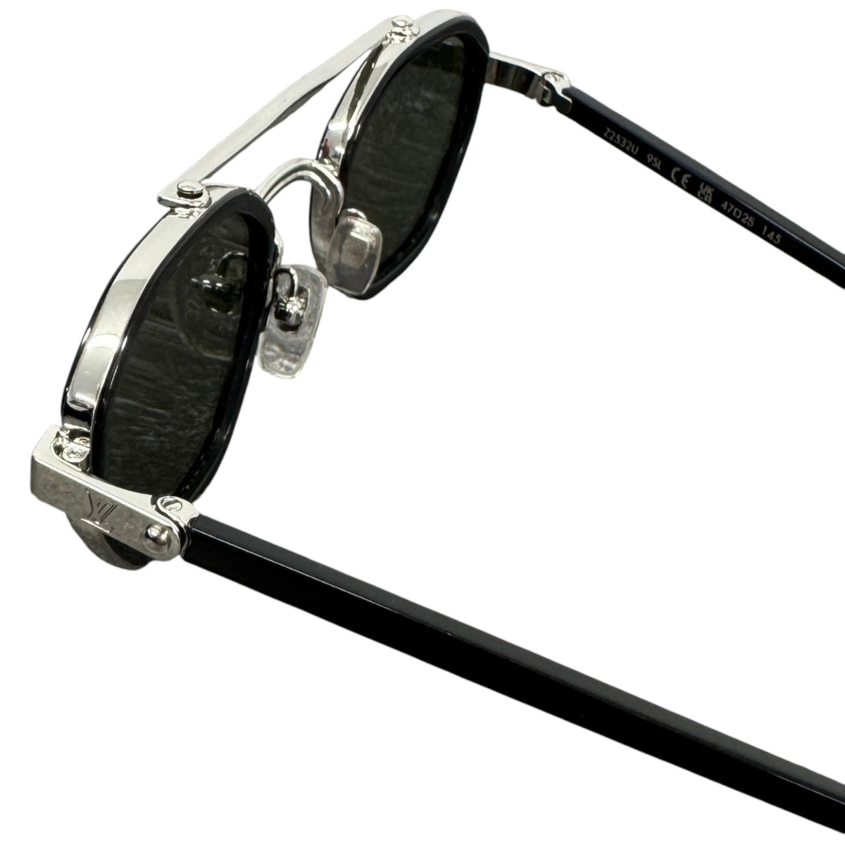 Men's LV Signature Duo Sunglasses Black - Photo 8