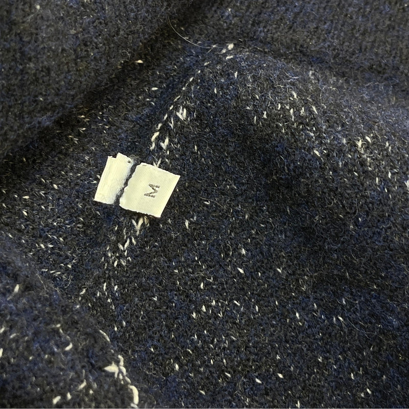 Men's Aw17 Tri Tone Zip Up Cardigan Blue Size M