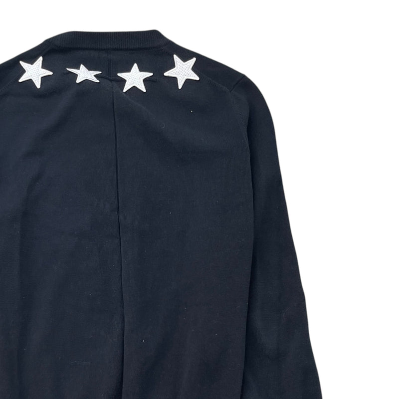 Men's Star Patch Jumper Black Size M