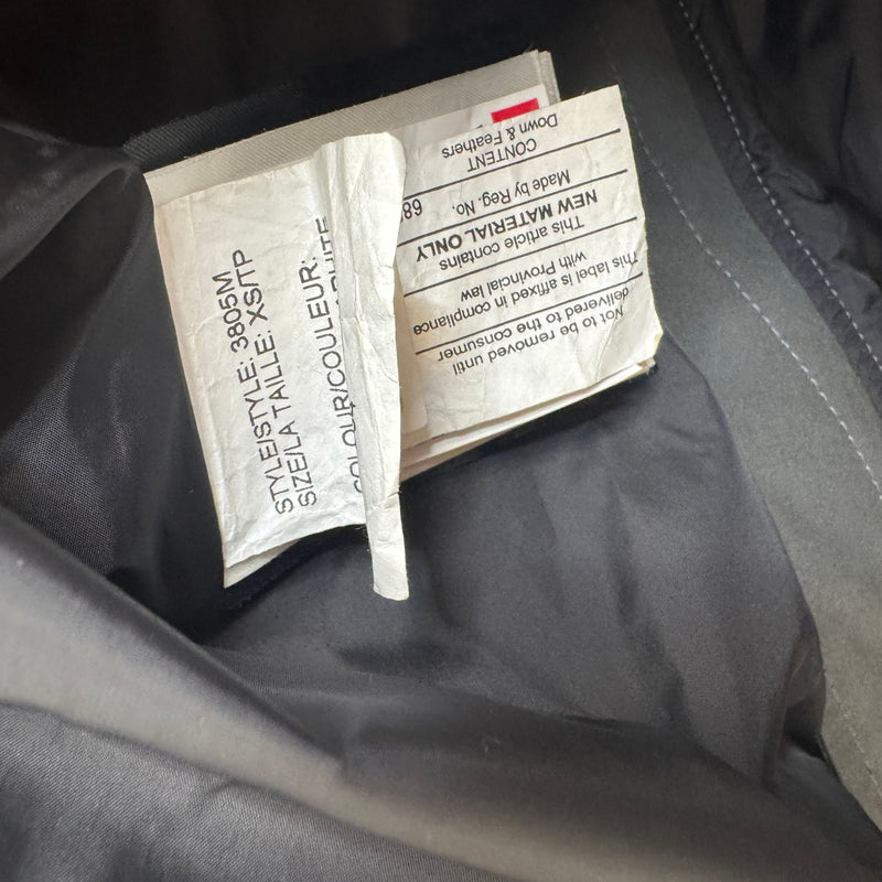 Men's Carson Parka Graphite Down Jacket Grey Size XS