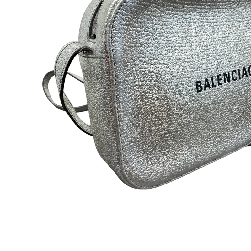 Women's Logo Print Camera Bag Silver