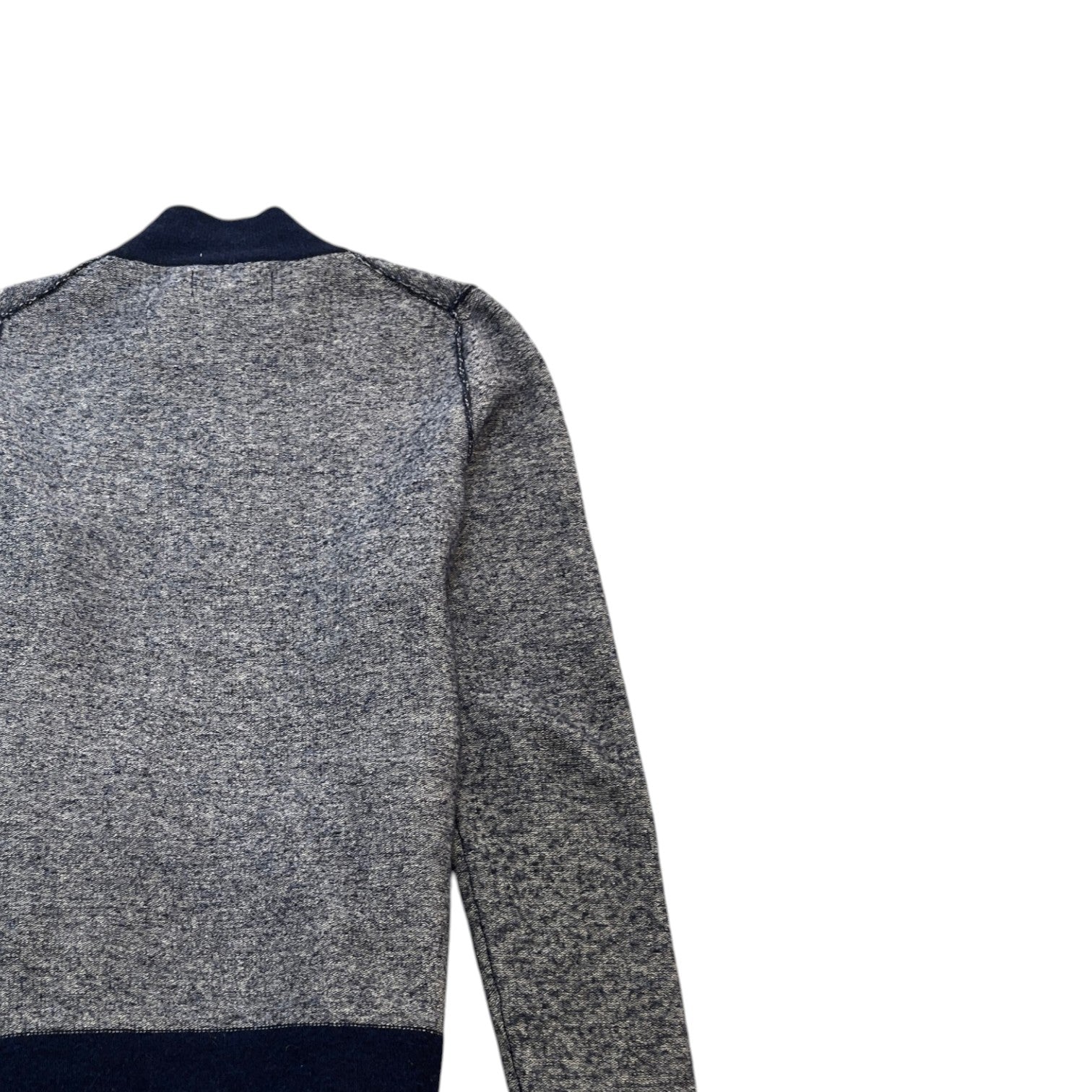 Men's Aw17 Tri Tone Zip Up Cardigan Blue Size M - Photo 4