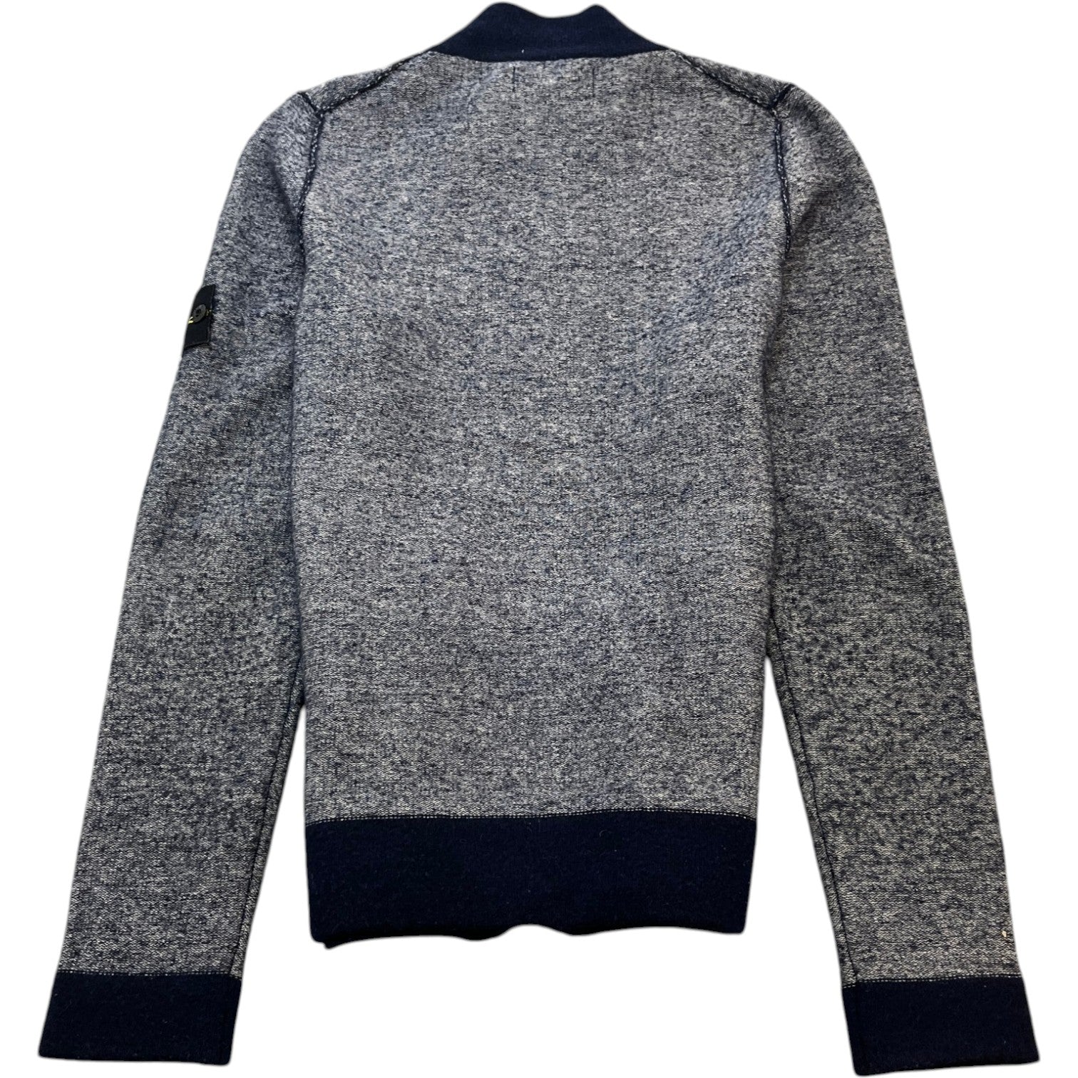 Men's Aw17 Tri Tone Zip Up Cardigan Blue Size M - Photo 2