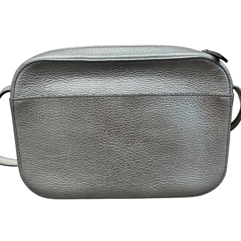 Women's Logo Print Camera Bag Silver