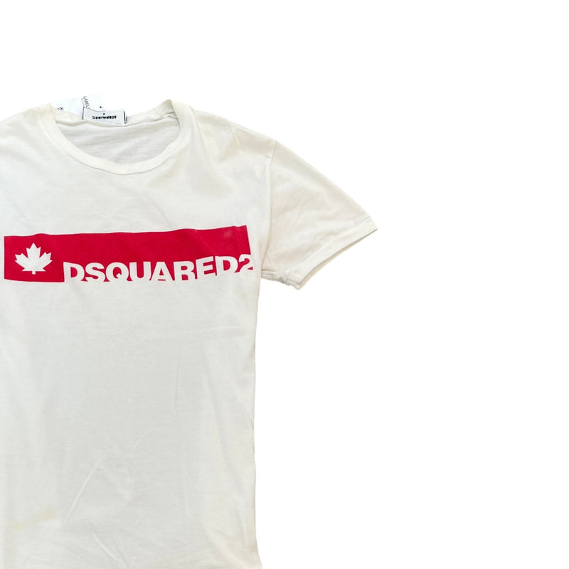Men's Logo Print T-Shirt White Size M