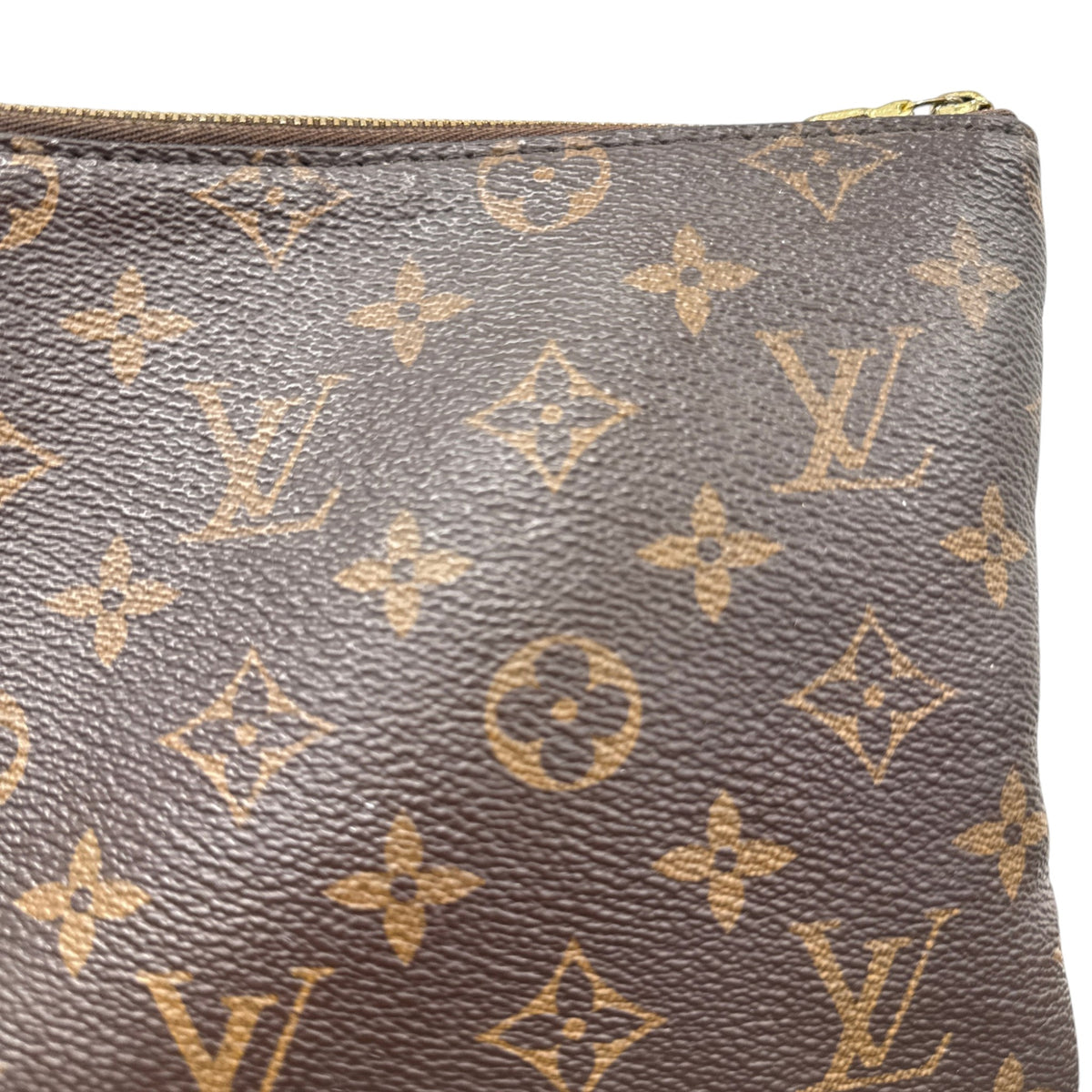 Women's Monogram Etui Voyage PM Clutch Brown - Photo 7