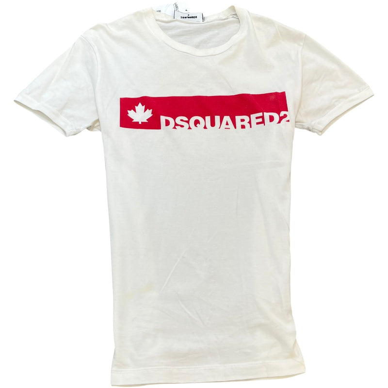 Men's Logo Print T-Shirt White Size M