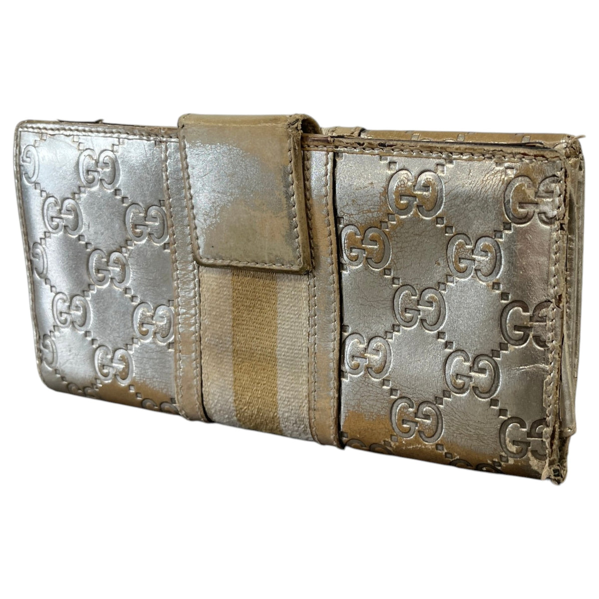 Women's GG Supreme Purse Gold - Photo 8