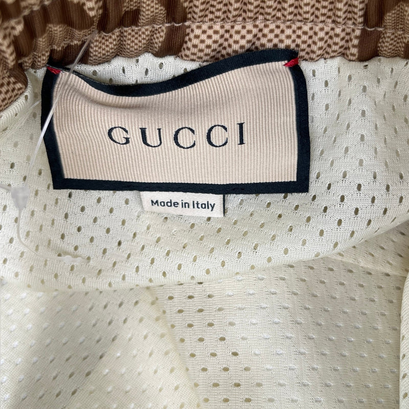 Men's GG Supreme Web Joggers Brown Size XXXL / W40