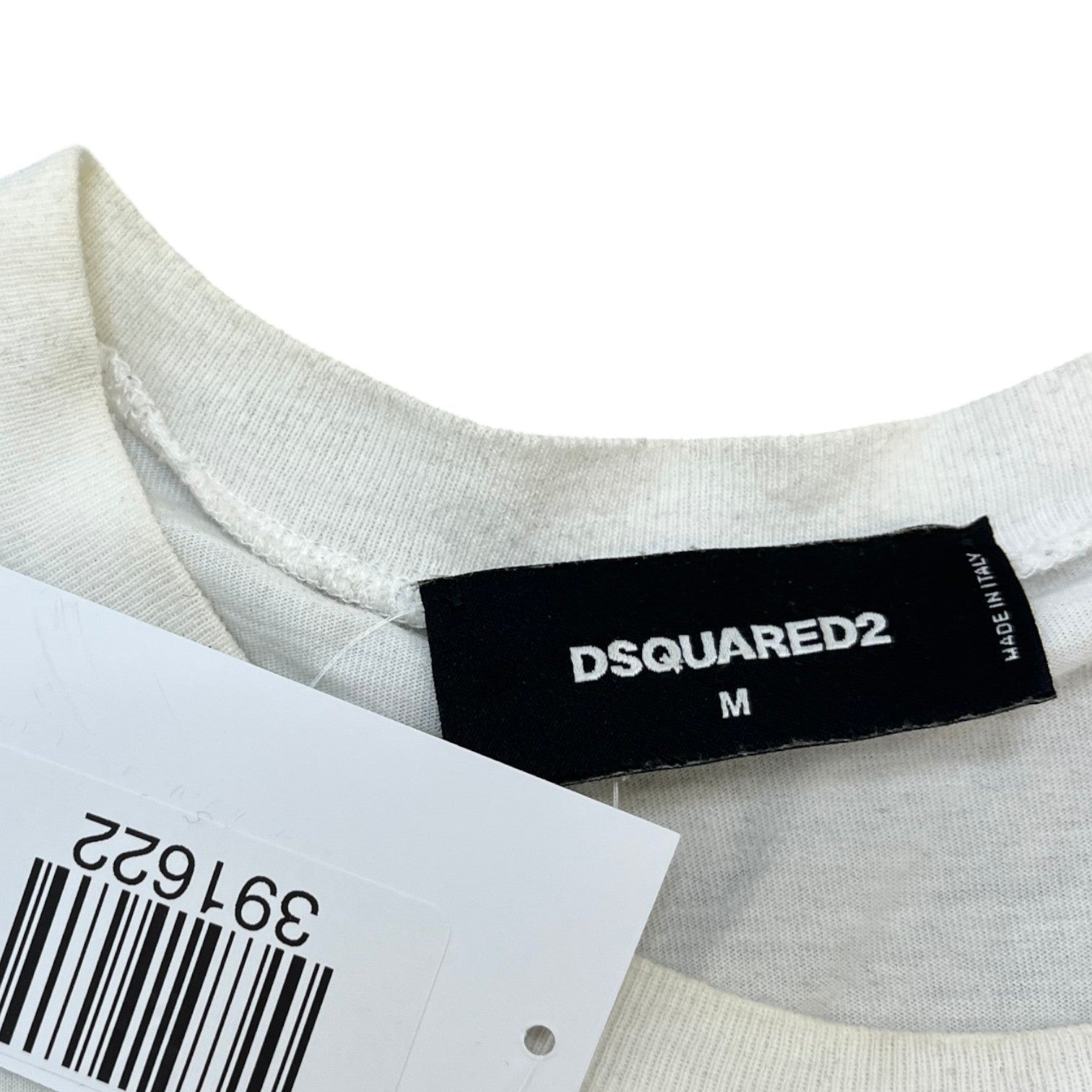 Men's Logo Print T-Shirt White Size M - Photo 6