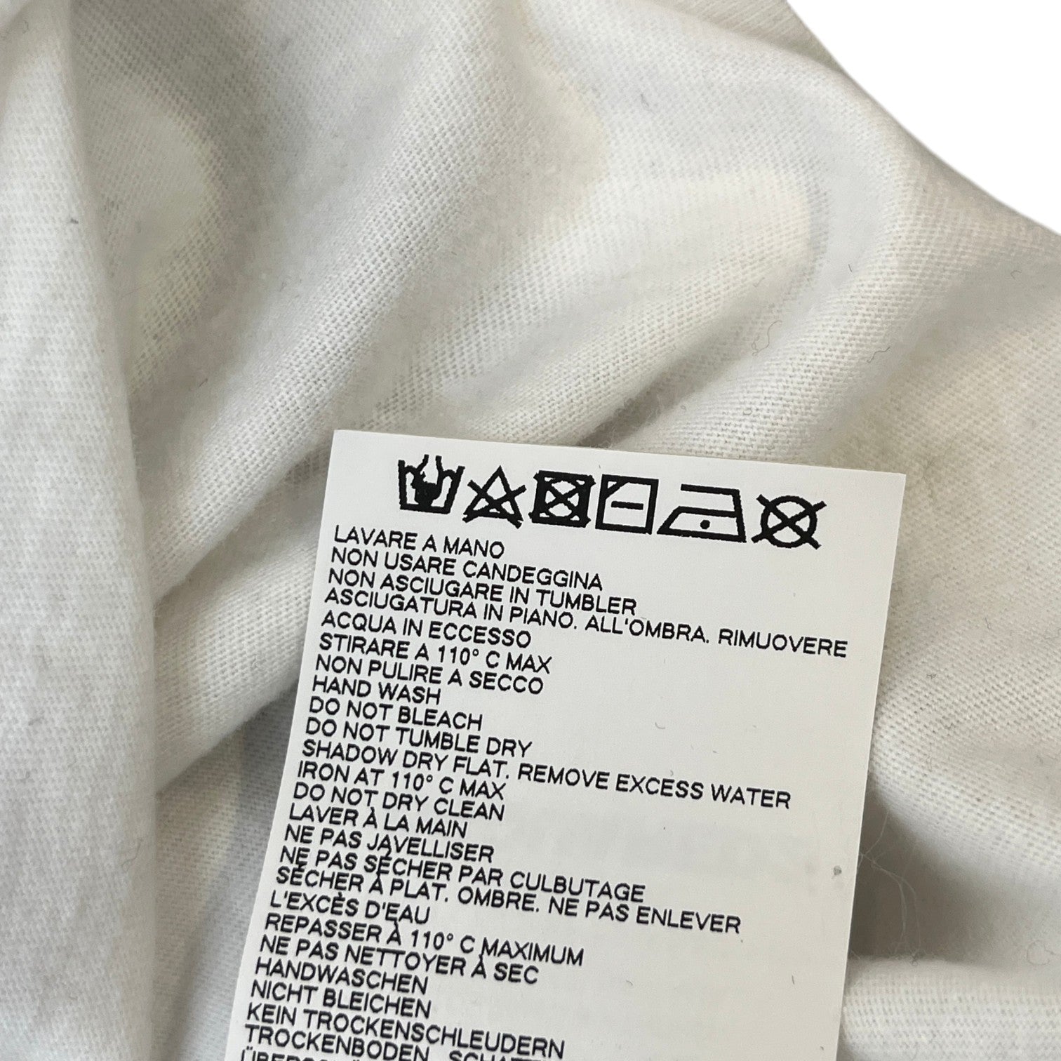 Men's Logo Print T-Shirt White Size M - Photo 8
