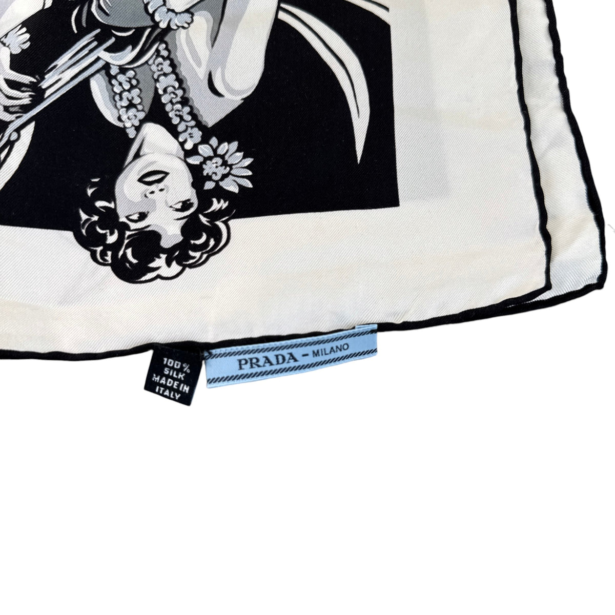 Women's Hawaiian Floral Scarf Black - Photo 8