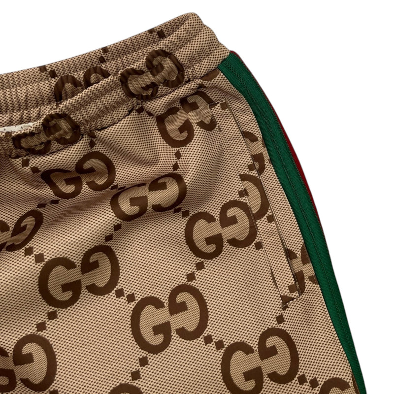 Men's GG Supreme Web Joggers Brown Size XXXL / W40