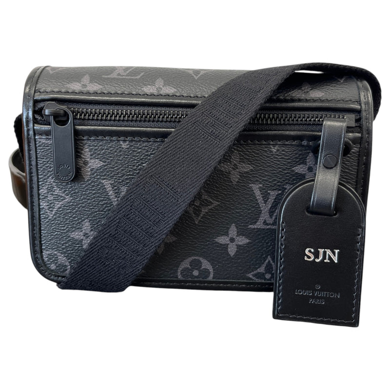 Men's Monogram Eclipse Bosphore Wearable Wallet Messenger Bag Black