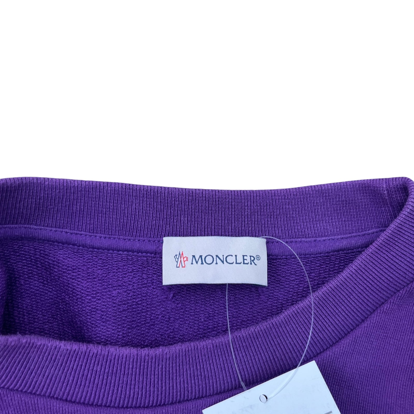 Men's Logo Patch Sweatshirt Purple Size M - Photo 7