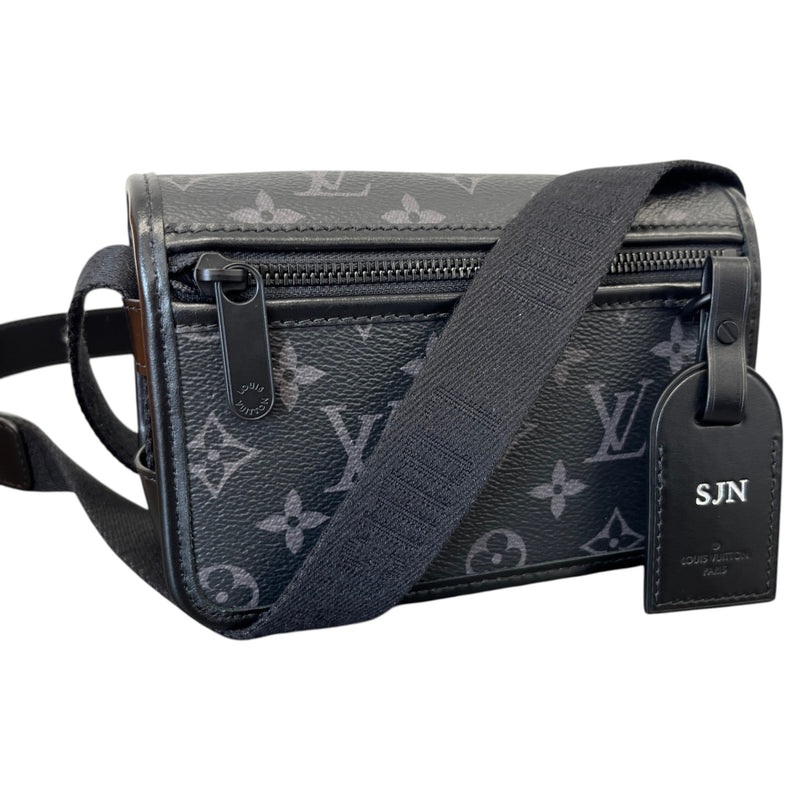 Men's Monogram Eclipse Bosphore Wearable Wallet Messenger Bag Black