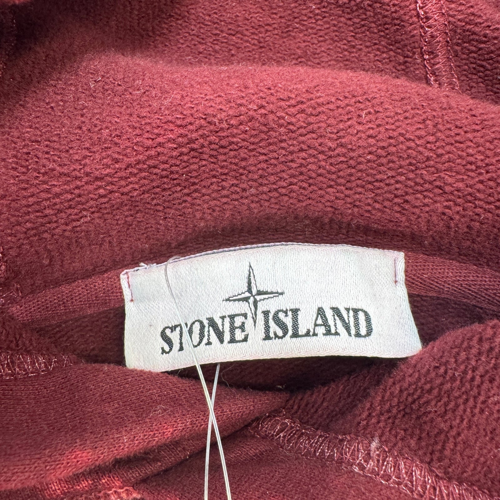 Men's Off-Dye OVD Acid Wash Hoodie Burgundy Size XL - Photo 6