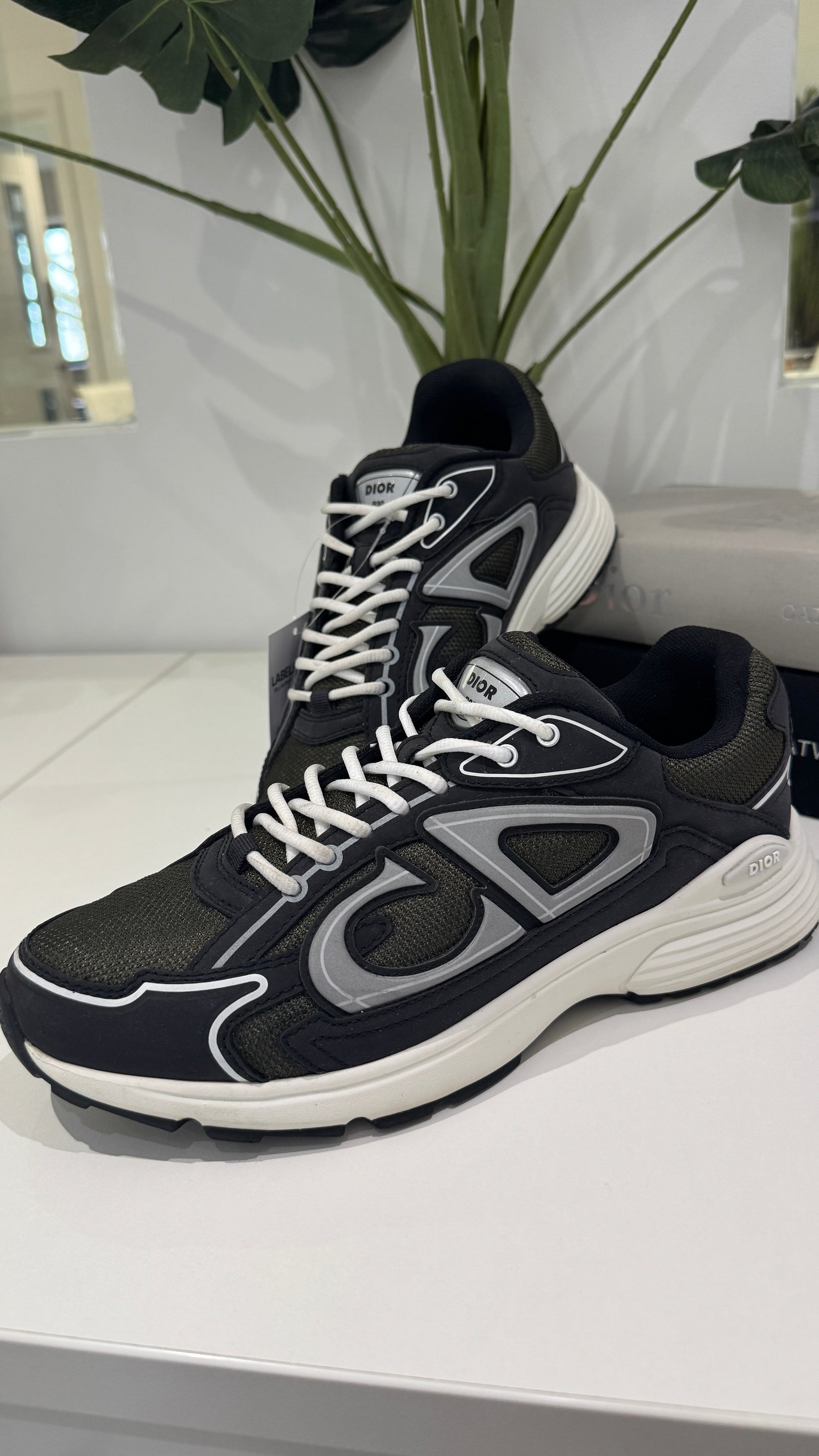 Dior Men's B30 Low Trainers Green Size 7.5 - Photo 14