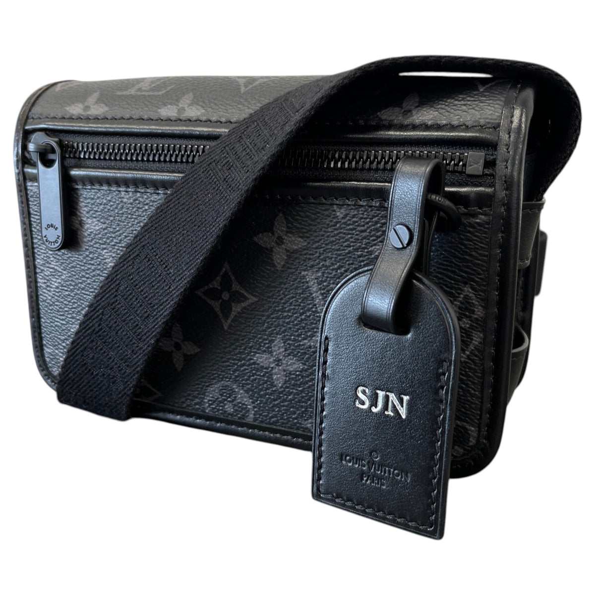 Men's Monogram Eclipse Bosphore Wearable Wallet Messenger Bag Black - Photo 5