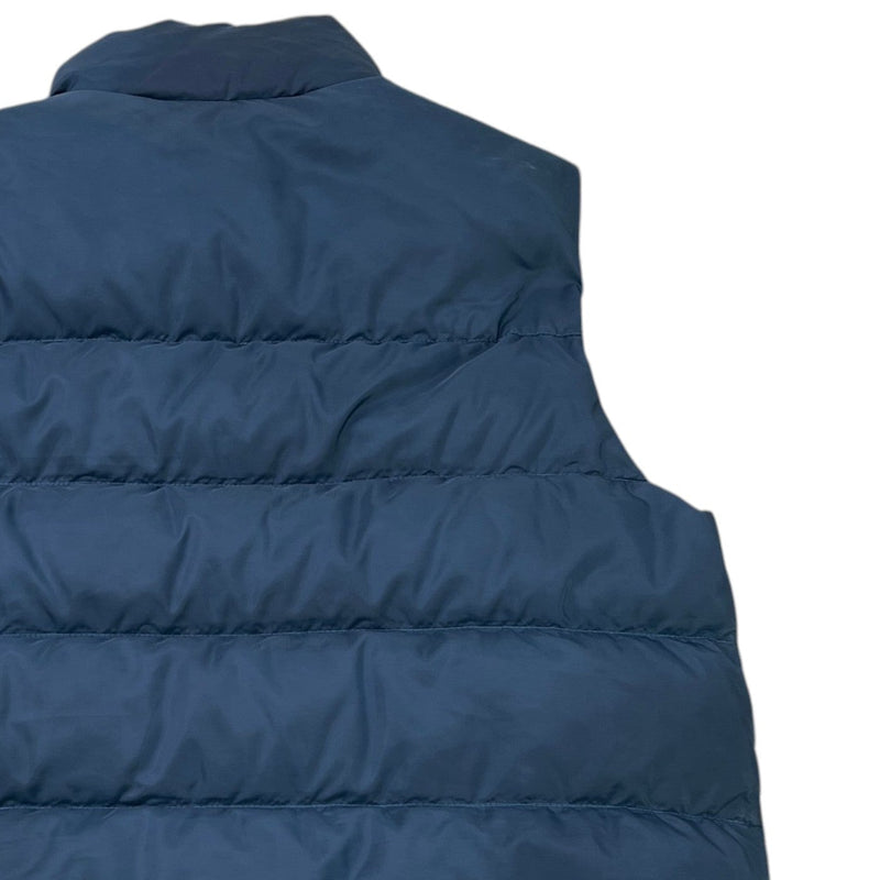 Men's Plaque Logo Quilted Gilet Navy Size 3XL