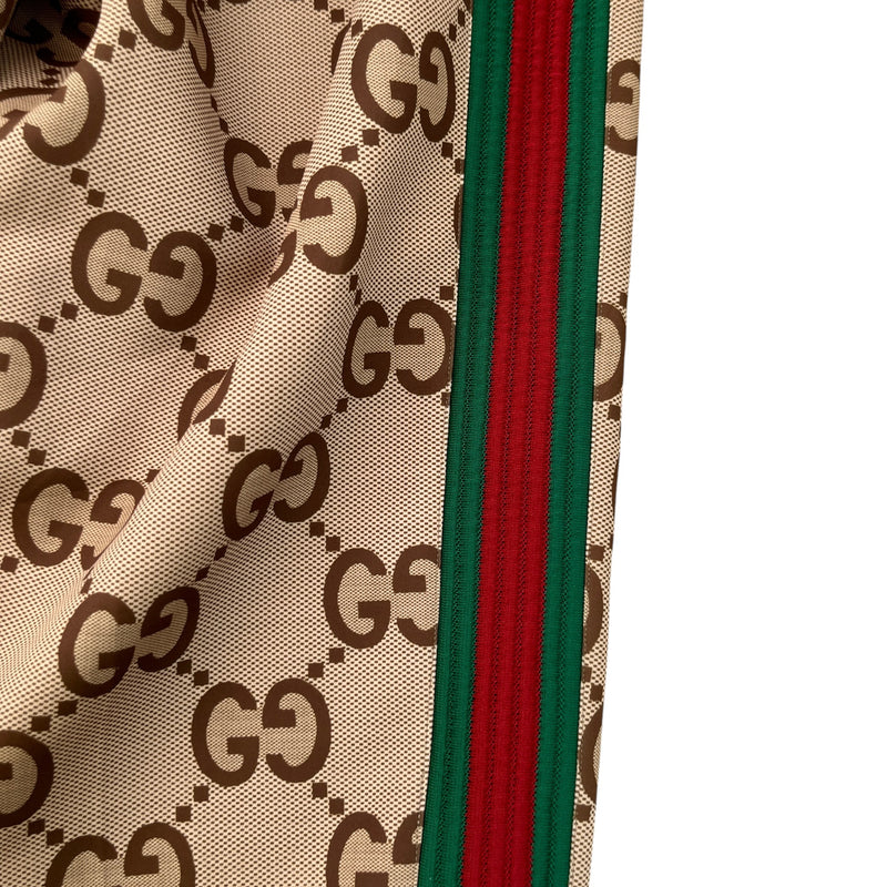 Men's GG Supreme Web Joggers Brown Size XXXL / W40