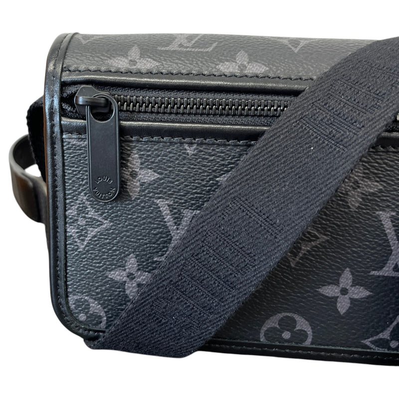 Men's Monogram Eclipse Bosphore Wearable Wallet Messenger Bag Black