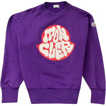 Men's Logo Patch Sweatshirt Purple Size M