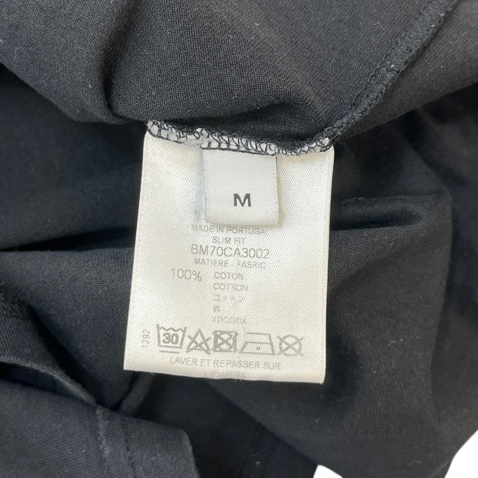 Men's Logo Print T-Shirt Black Size M - Photo 7