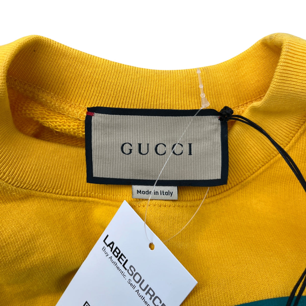 Women's Graphic Logo Cropped Sweatshirt Yellow Size XS / UK 6 - Photo 8