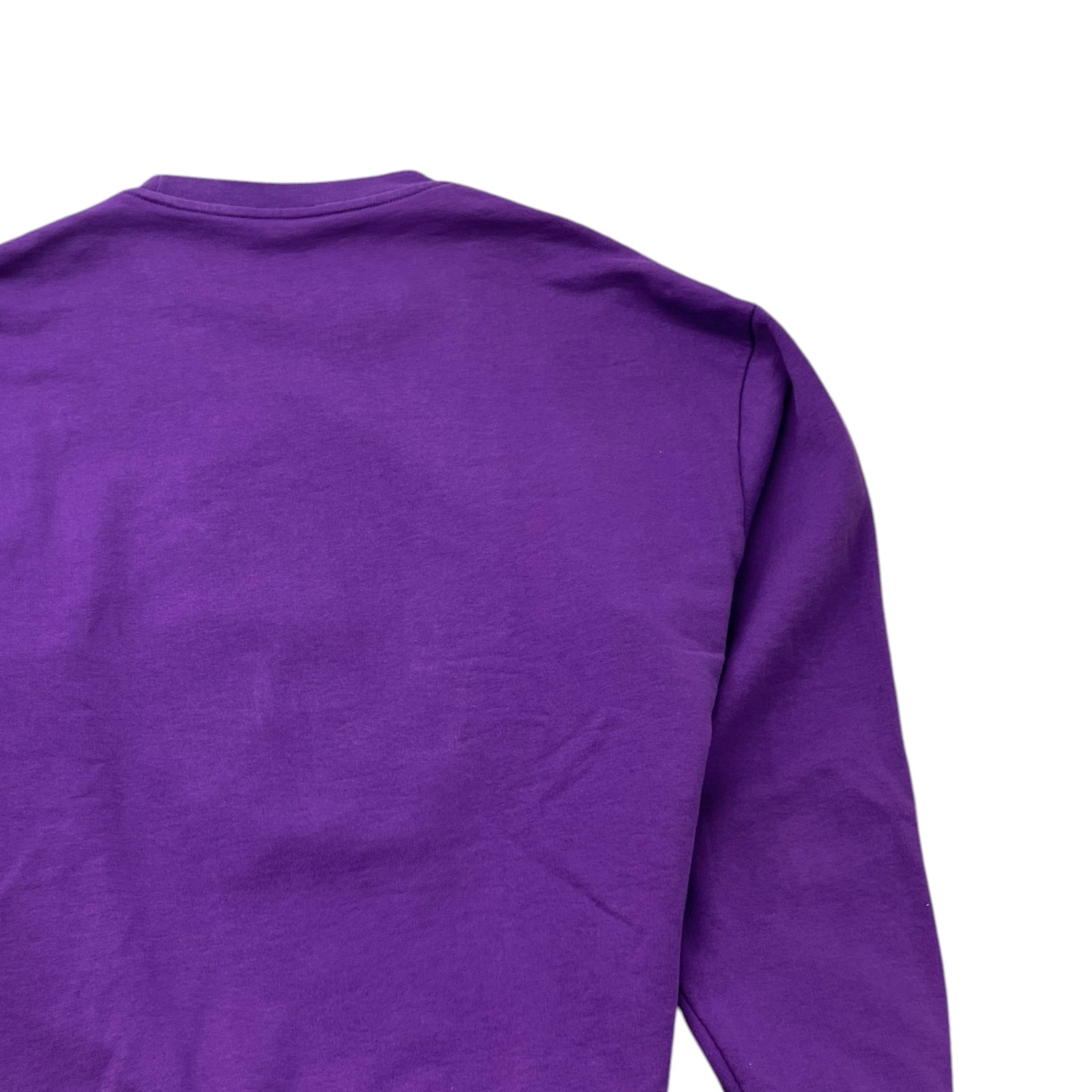 Men's Logo Patch Sweatshirt Purple Size M - Photo 4