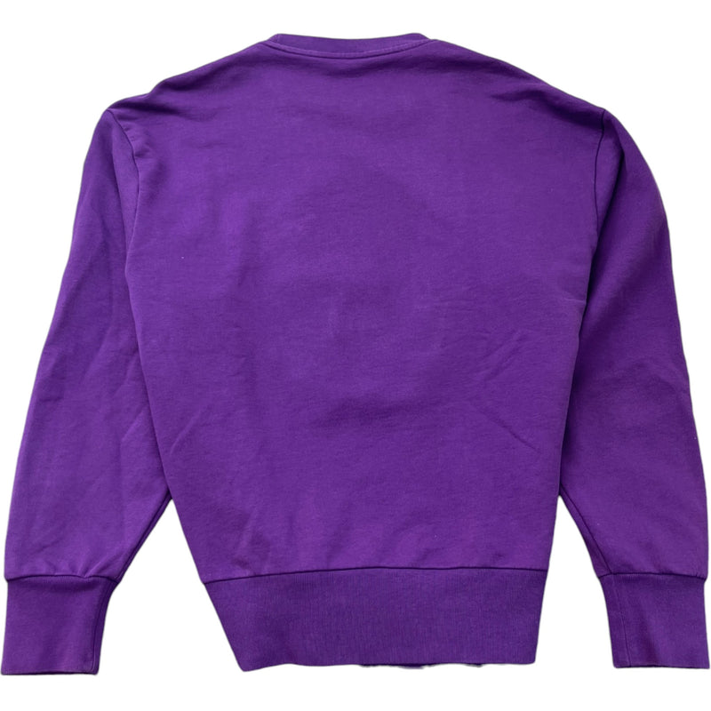 Men's Logo Patch Sweatshirt Purple Size M