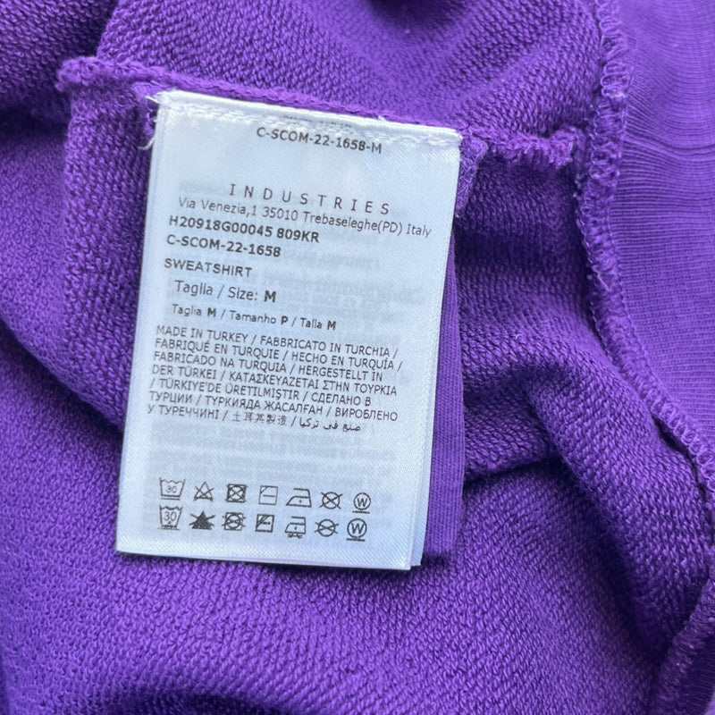 Men's Logo Patch Sweatshirt Purple Size M