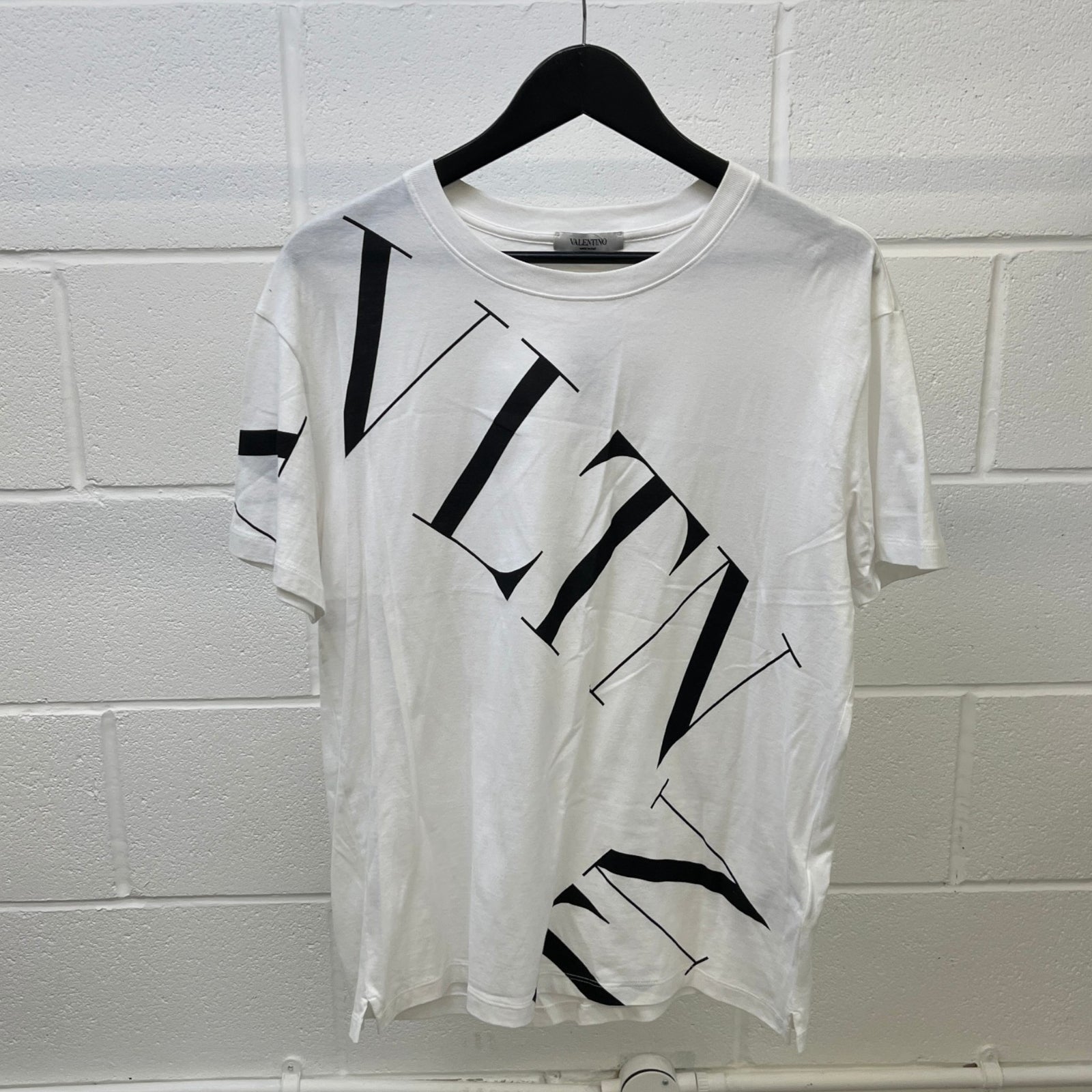 Men's Logo Print T-Shirt White Size S - Photo 8