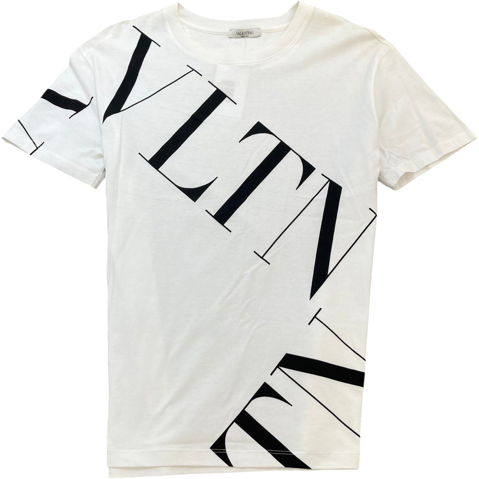Men's Logo Print T-Shirt White Size S - Photo 1