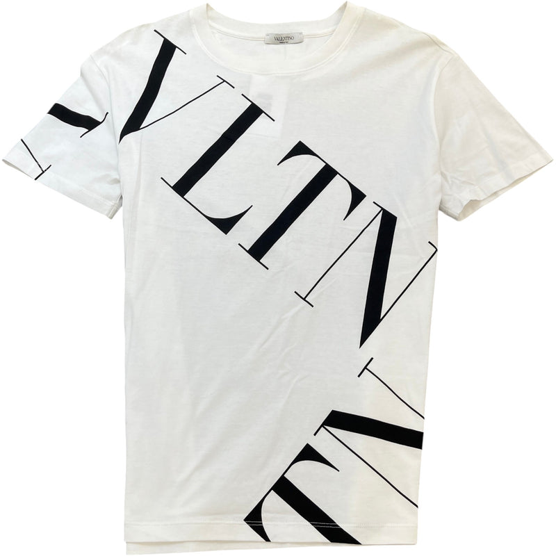 Men's Logo Print T-Shirt White Size S