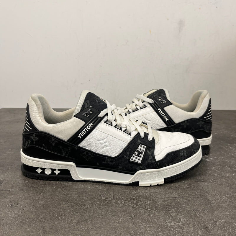 Men's LV Denim Low Trainers Black Size UK 11 / EU 45