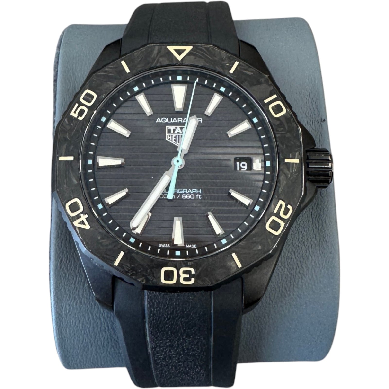 Men's Aquaracer Professional 200 Solargraph 40MM Watch Black - Photo 3