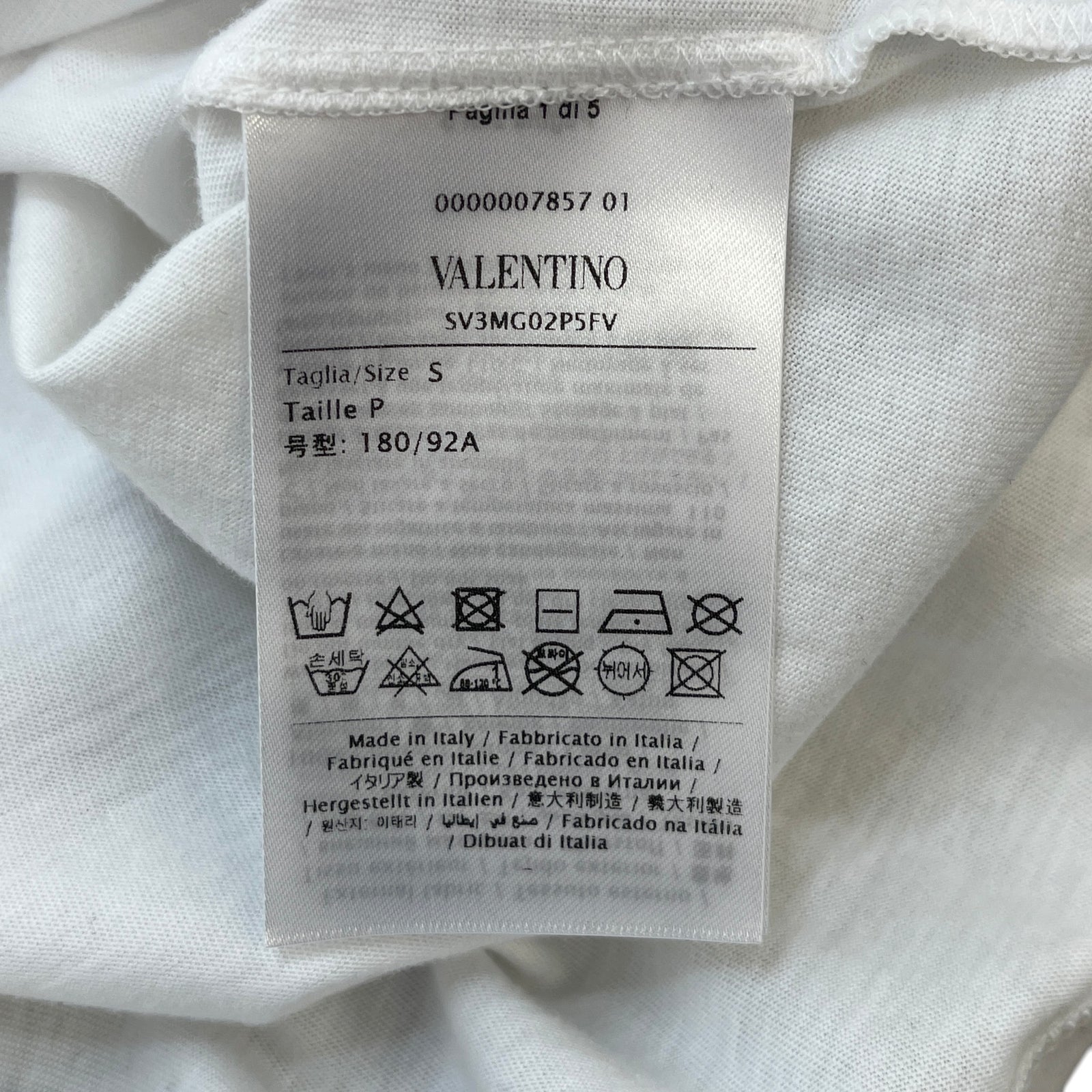 Men's Logo Print T-Shirt White Size S - Photo 7